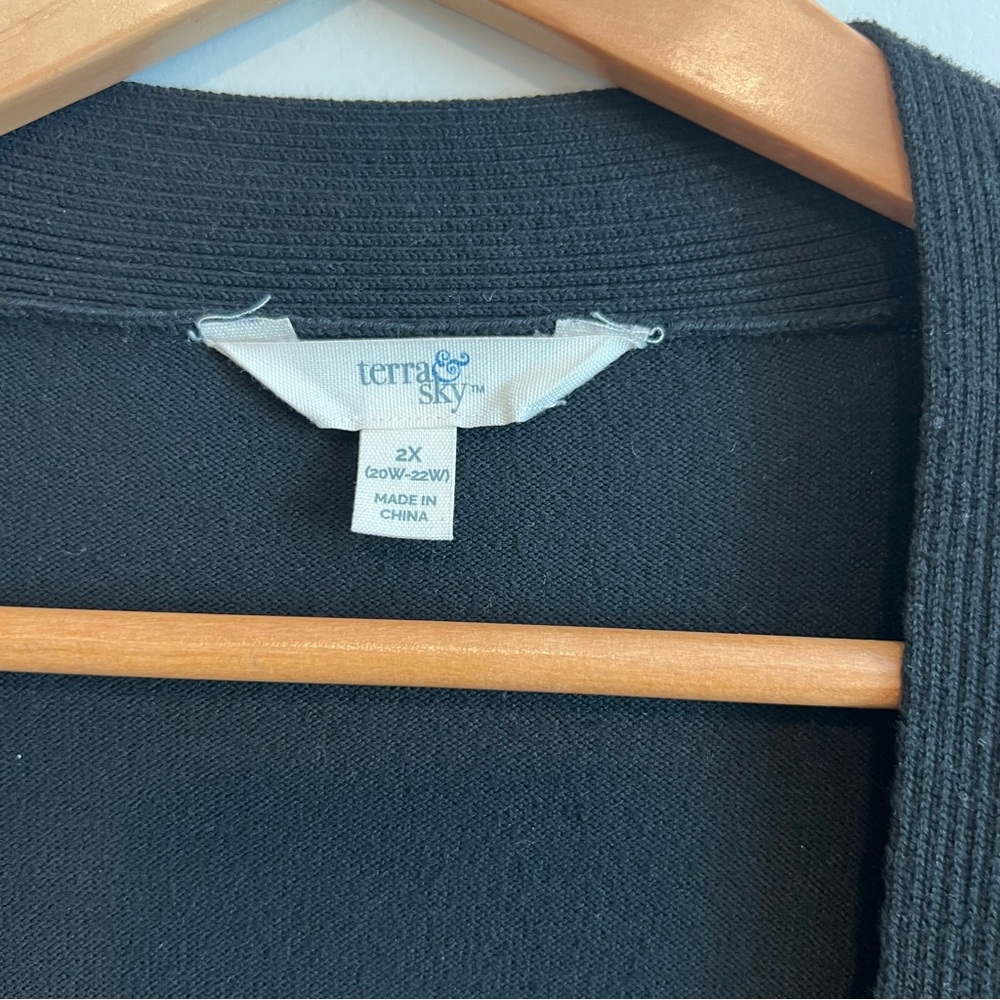 Terra & Sky Women’s Plus Size Core Cardigan - Picture 4 of 5